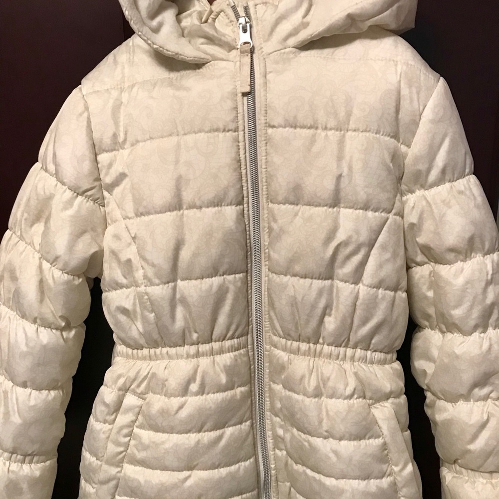 Girl’s cream/off white winter jacket